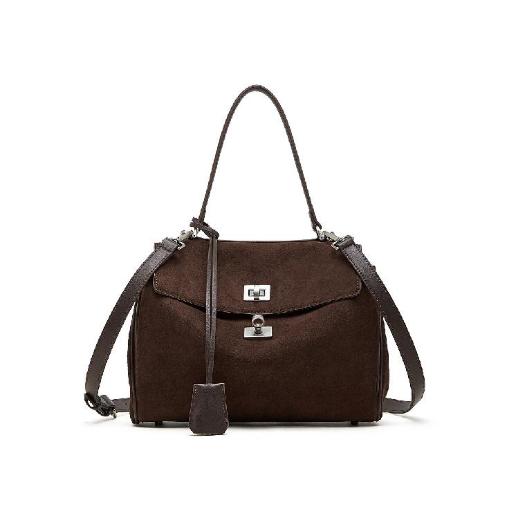 

Rodeo Medium Tote Bag for Women, Matte Hot-Selling Trendy New Commuter Cross-Border Single Shoulder Handbag Genuine Leather Crossbody Bag for Women 28*12*20