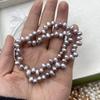 1String, White Purple Yellow Natural Freshwater Pearls, Handmade  Top Sided Drilled Hole Pearl Beads for Jewelry Making DIY (Beads 5-6mm, Length 36cm)