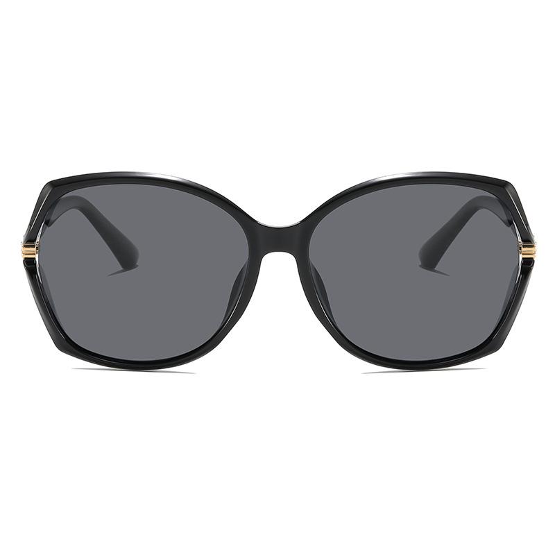 Women's 2026 Fashionable Round Face Large Frame Sunglasses - Versatile Slimming Celebrity Style Mom Glasses