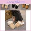 Cozy Thick Sole Round Toe Cotton Slippers For Women Plush Warm Indoor Footwear In Khaki Beige And Black Sizes 36 To 41 Ideal For Autumn And Winter Use