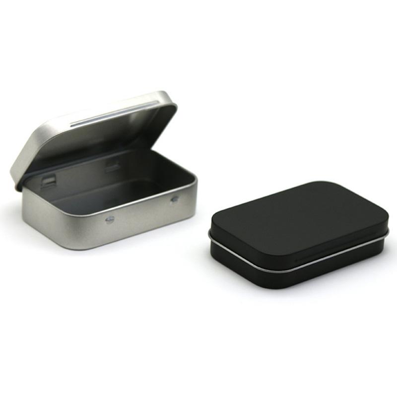 Einfarbige Langlebige Klapp-Blechdose Minzbonbon-Dose Weißblechdosen Süßigkeitenverpackungsbox Geometrische Stabile Nagelknipser-Dosen