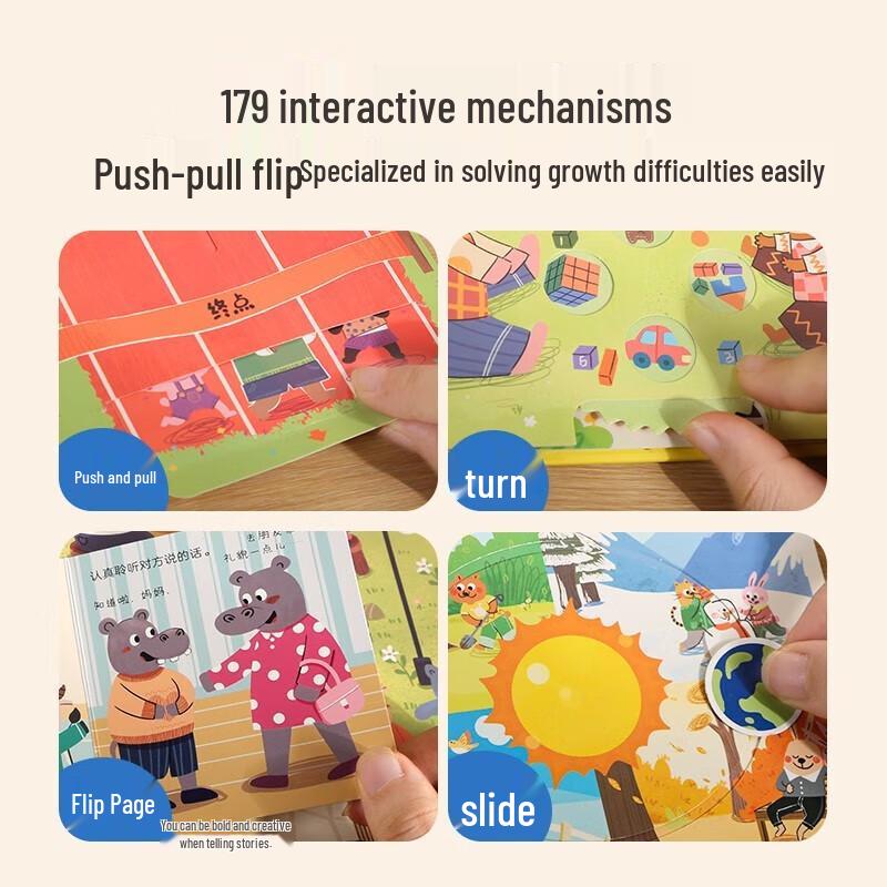 Children's 5-Volume Interactive Learning Book Set