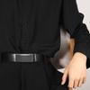 Simple Genuine Leather Belts 110/120/130cm Men's Waistband Luxury Metal Buckle Belt  Male