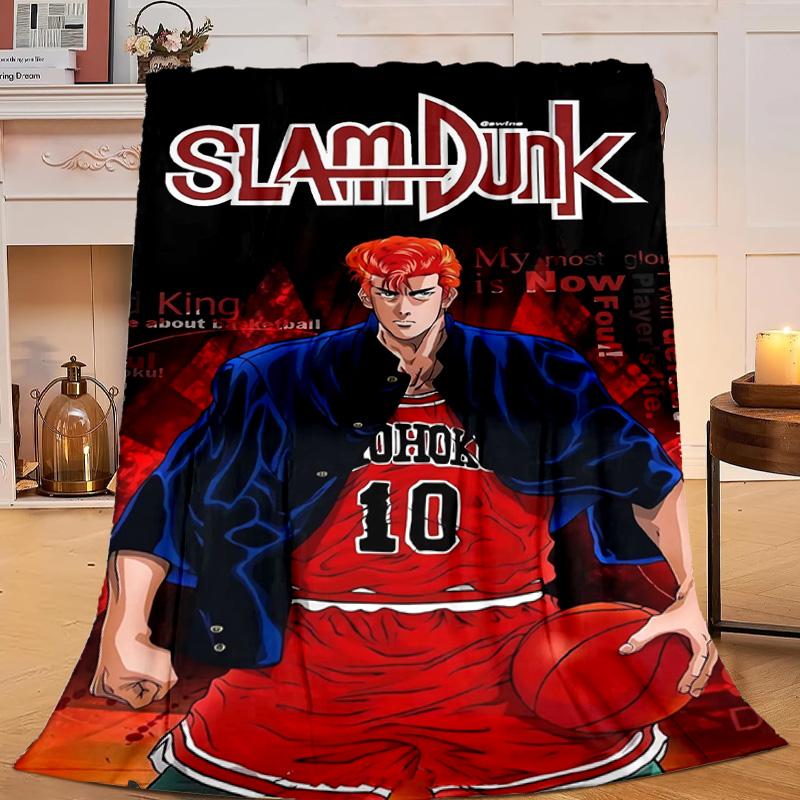 1PC Anime Basketball Heroes Flannel Blanket Gift, Suitable for Both Men And Women, Soft Ideal for Beds And Sofa, Birthday Or Christmas Gift