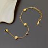 Elegant Minimalist Titanium Steel Diamond Bracelet for Women