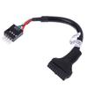 Usb 3.0 20-pin hann til USB 2.0 9-pin hovedkortheader hunn adapterkabel