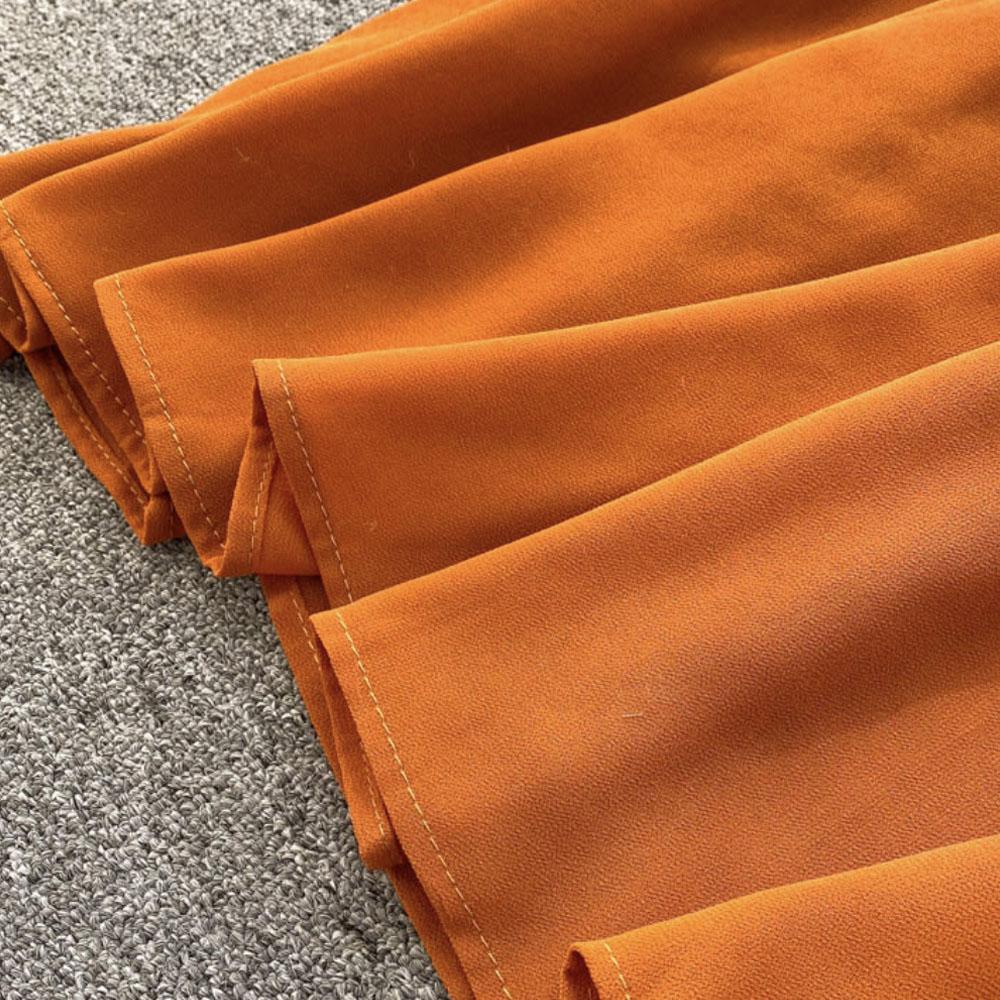 Весенняя женская шифоновая юбка с квадратным вырезом и пышными рукавами во французском — фото 5