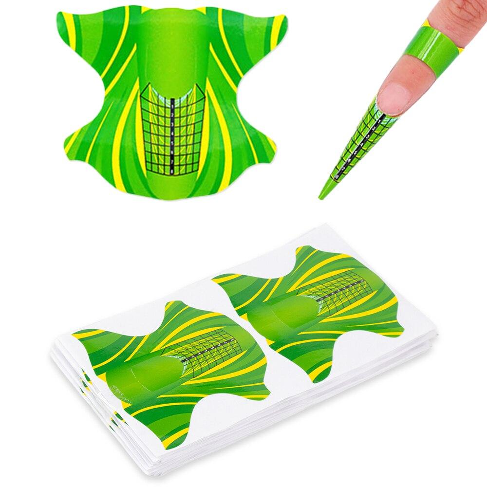 

200 шт., акриловая форма для французского дизайна ногтей, наращивание ногтей, формы, наклейки, кривая накладная форма для ногтей, держатель для маникюра, набор инструментов