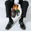 High-quality Men Formal Shoes Fringed Leather Loafers Men Business British Wedding Social Leather Shoes Men Formal Shoes 39-47