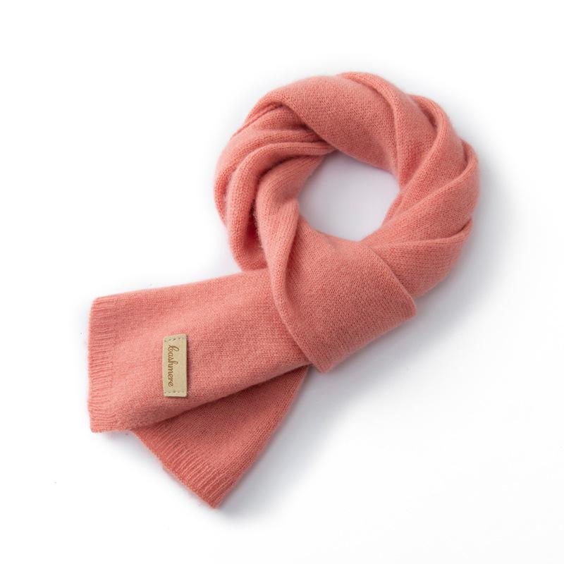 Kids' Cashmere Scarf: Boys & Girls Autumn/Winter Korean-Style Warm Knit Neck Warmer