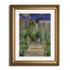 RINTO Art Claude Monet Garden At Wall Stylish Interior Gold Good Living Art Panel, (The Artist's Vétheuil), Art, Painting, Poster, Framed, Frame,