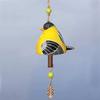 Hand Painted Resin Hanging Bird Song Bell Bird Wind Chime For Wall Window Door Wind Bell Hanging Ornaments Garden Patio Decor