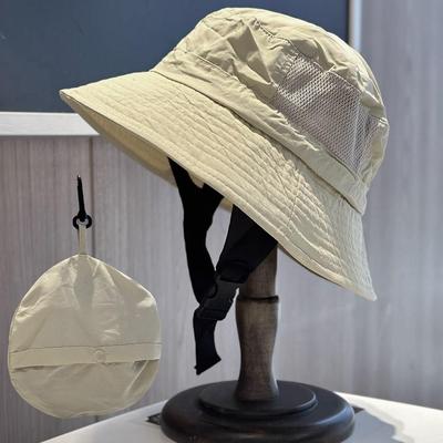 Summer Fisherman Cap For Women Men Outdoor Mountaineering Fishing Surfing Sun Protection Hat With Straps