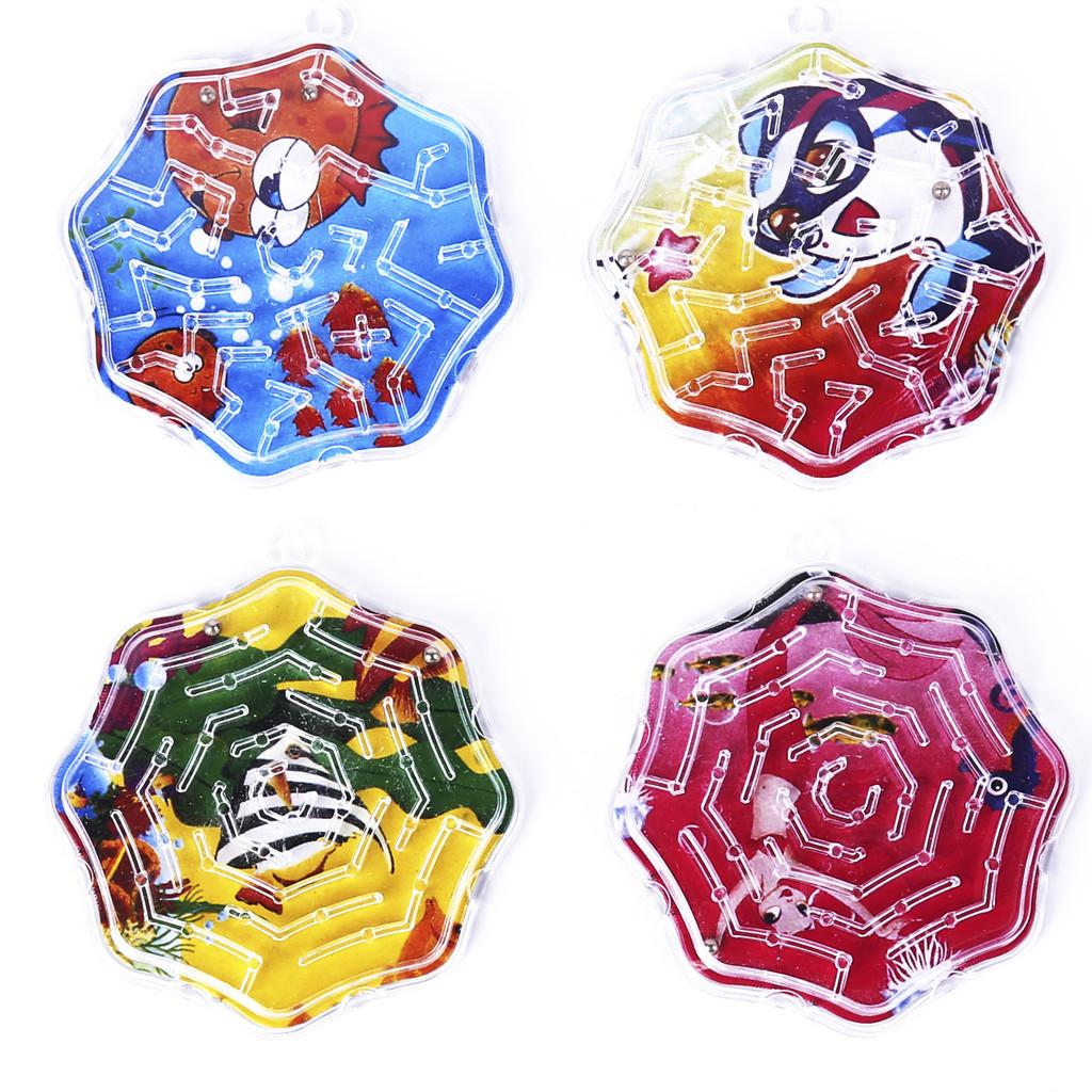 Circular Maze Plastic Toy For Kids With Steel Ball Educational Toy Gift For
