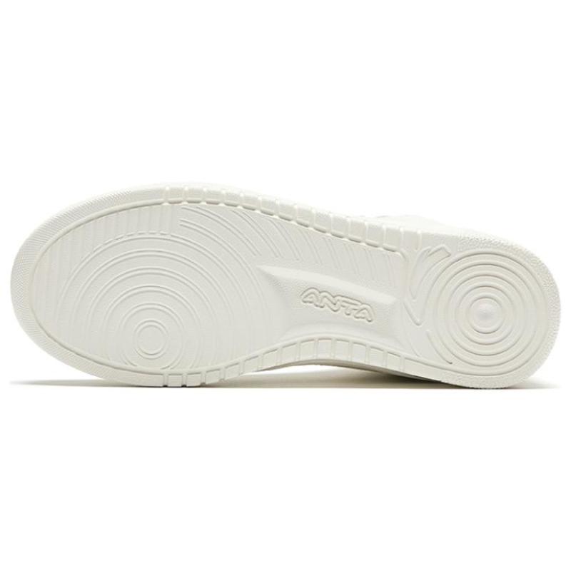 Anta Durable Breathable High-Top Skateboard Shoes Women's White Sneakers 922348002Q-4