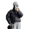 Womens Short Puffer Jacket 90% White Duck Down Lightweight Wave Warm Winter Coat