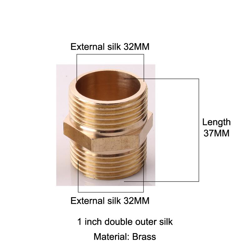 Copper Male Thread Connector Hose Coupler Adaptor Shower Hose Extension Pipe Universal Hose Extender Bathroom Accessories