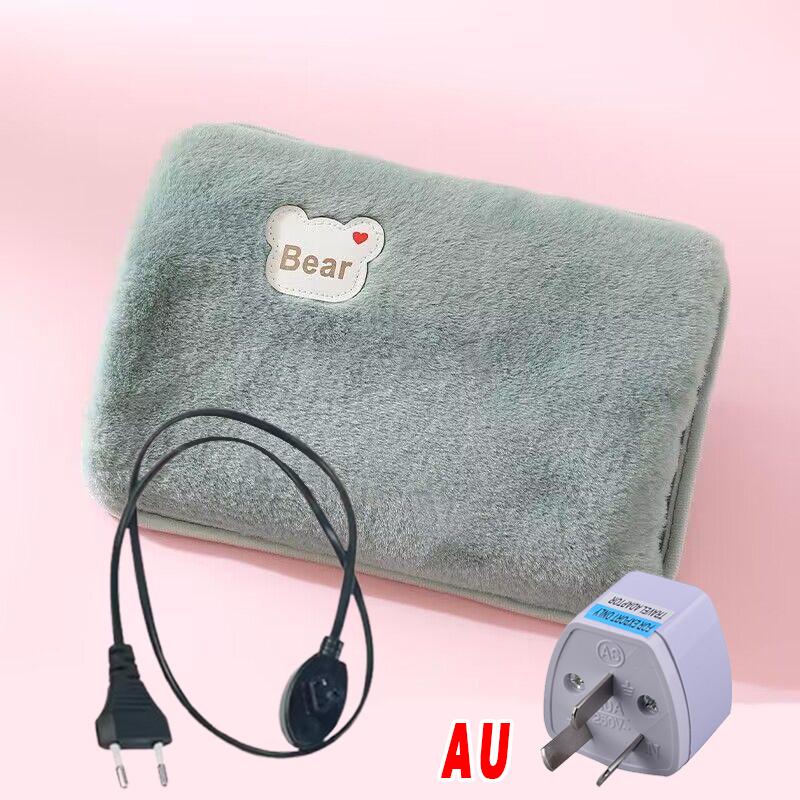Rechargeable Electric Hot Water Bag Soft Winter Hand Warmer Home Heater Reusable Bottle EU Plug Portable Pocket Warmer Office