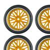 4 Pack RC Drift Tyres 32mm Diameter for 1/18 Scale Car