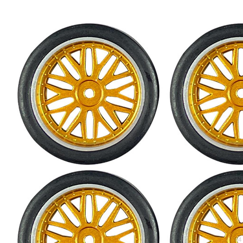 4 Pack RC Drift Tyres 32mm Diameter for 1/18 Scale Car
