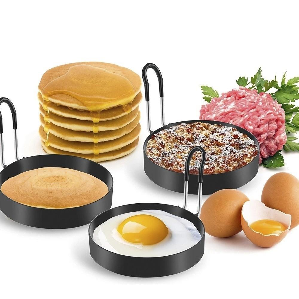 Easy Clean Egg Cooking Rings Stainless Steel Fried Egg Molds High Quality Egg Rings  Breakfast