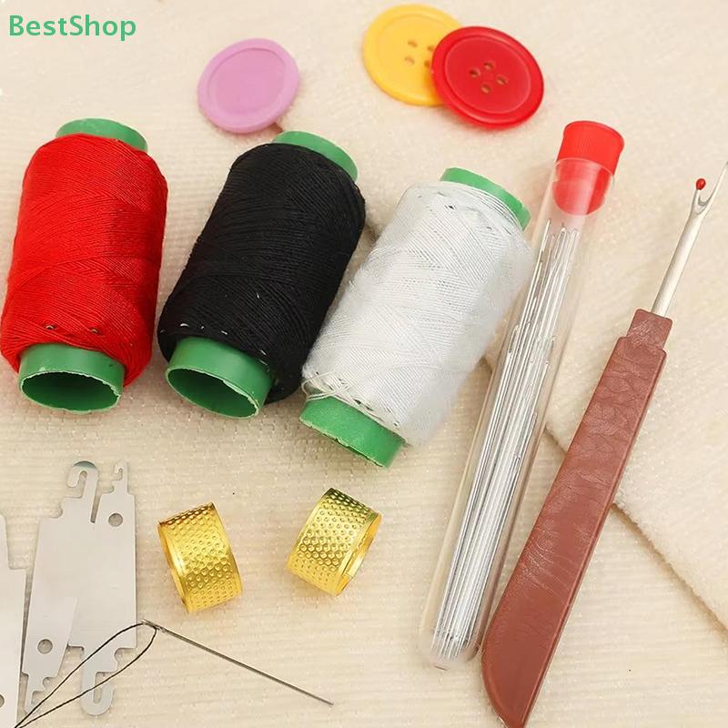 37Pcs Stainless Steel Large Eye Sewing Needles Set With Diverse Practical Tools Home DIY Jewelry Apparel Craft Sewing