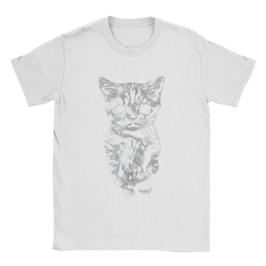 Men El Gato Munchkin Kitten Funny Sad Crying Cat Meme T Shirts 100 Cotton Clothes Novelty Short Sleeve Round Neck Tees TShirt