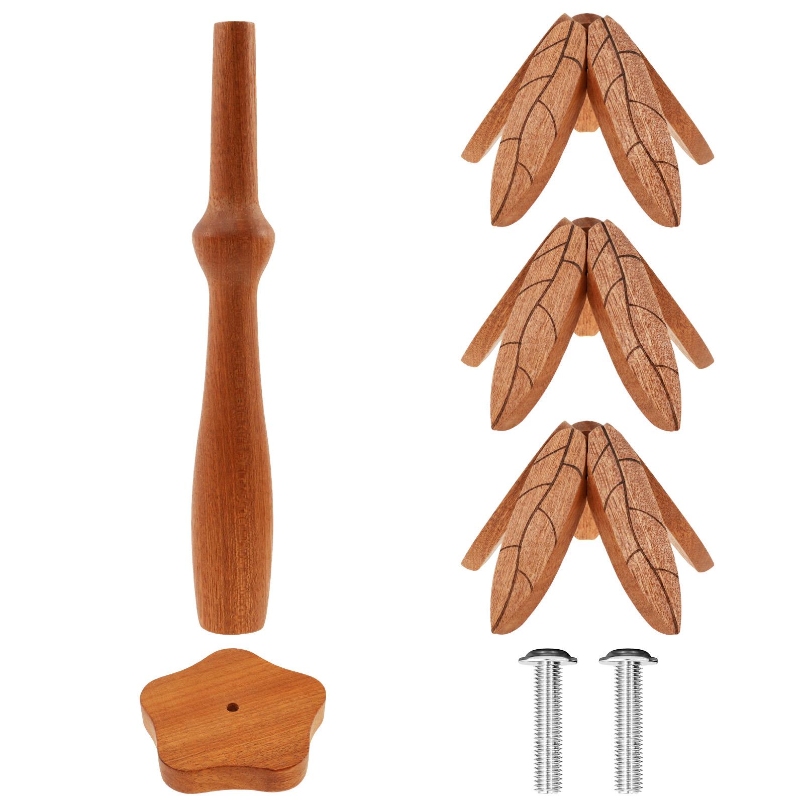 

Новые деревянные подставки для посуды, складные в форме дерева, держатели для ковриков из черного ореха, набор теплоизоляционных подставок, подставки для кастрюль L