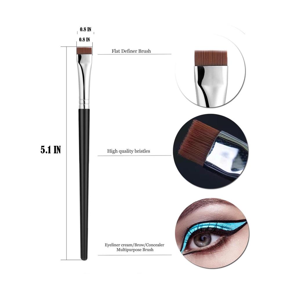 Angled Eyebrow & Eyeliner Brush - Makeup Beauty Tool