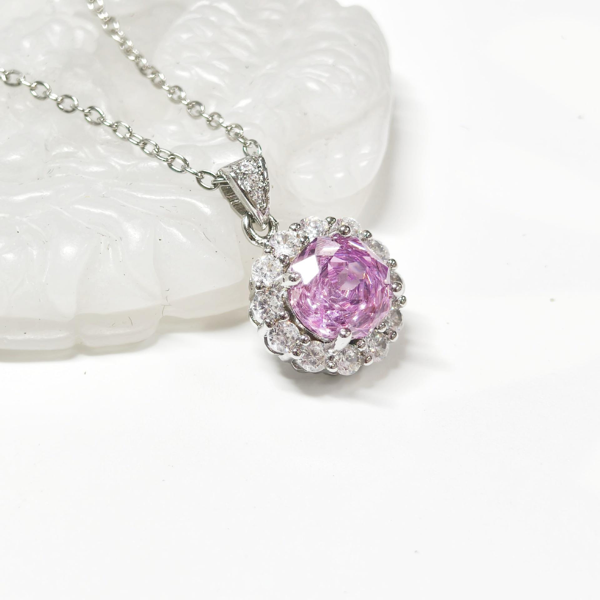 Gessen Jewelry Snowflake Set: Ultra-Shiny Micro-Inlaid Flower Ring, Pendant, and Earrings.