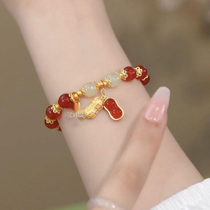Douyin Style Hetian Jade Bracelet: Niche Design Gift for Girlfriend