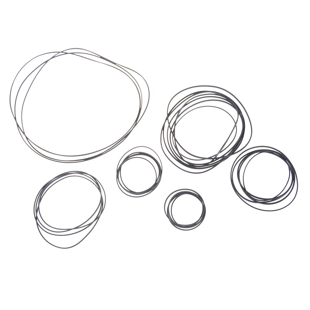 40pcs Mix Cassette Tape Replacement Rubber CD DVD Cassette Tape Recorder Turntable Strap Belt For CD-ROM Video Machines 1*1mm