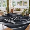 Leeds United Football Design Crystal Velvet Rug Soft Decorative Mat for Bedroom Entrance
