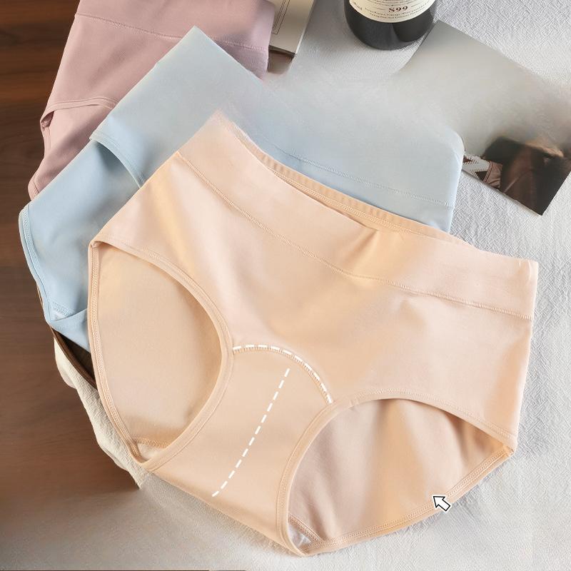 Ladies Spring Cotton Breathable 10A Antibacterial Extended Crotch Panties