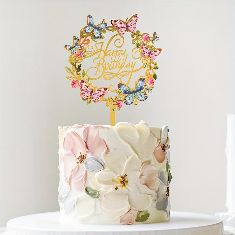 1pc-Happy Birthday Cake Insert Pick for Birthday Party Cake Decoration