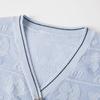 Xiangying Women's V-Neck Knit Short Sleeve Top