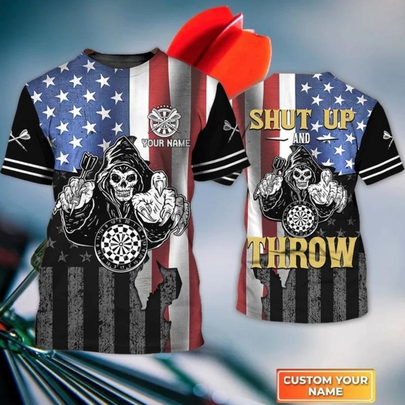 African Region Summer Clothing Men's Round Neck Sports Style Street Simple 3D Printed T-Shirt Kenyan Quarterly Style T-Shirt