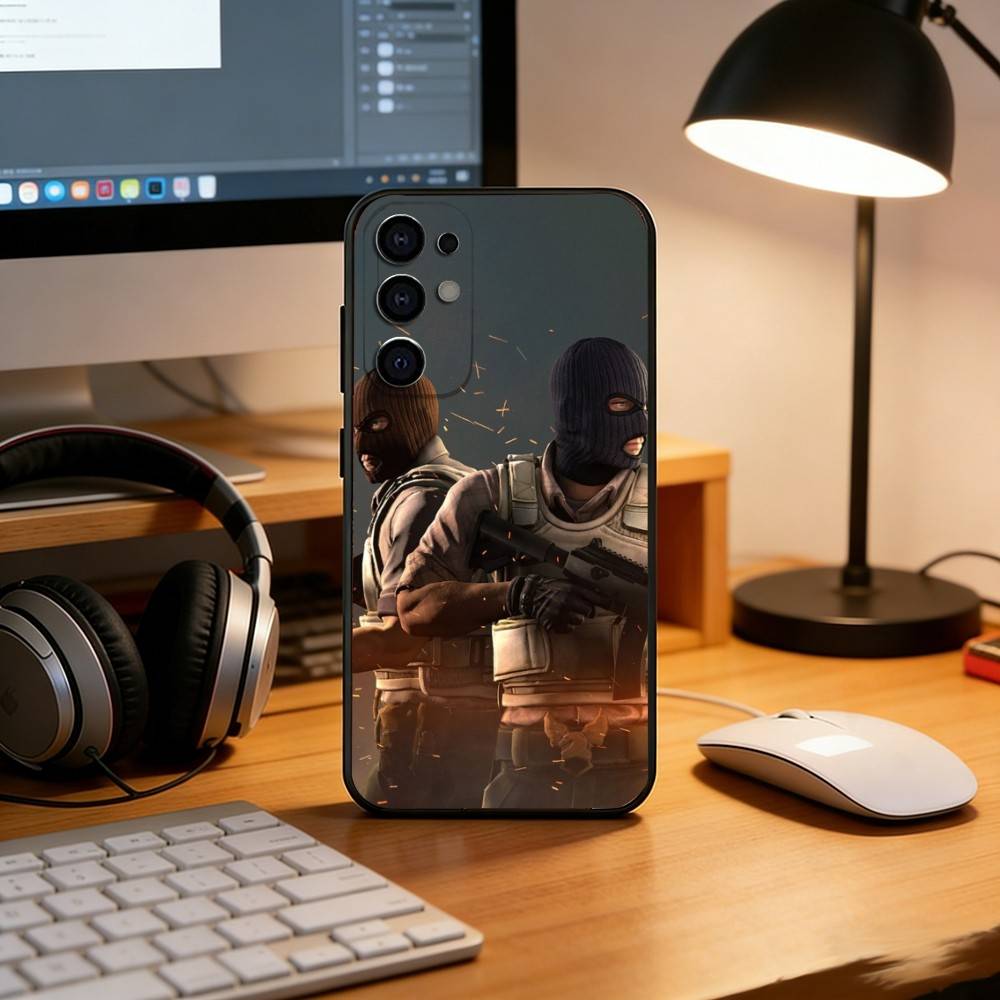 Counter-Strike 2 Phone Case Black Silicone Soft For Samsung S25,S24,S21,S22,S23,S30,Ultra,S20,Plus,Fe,Lite