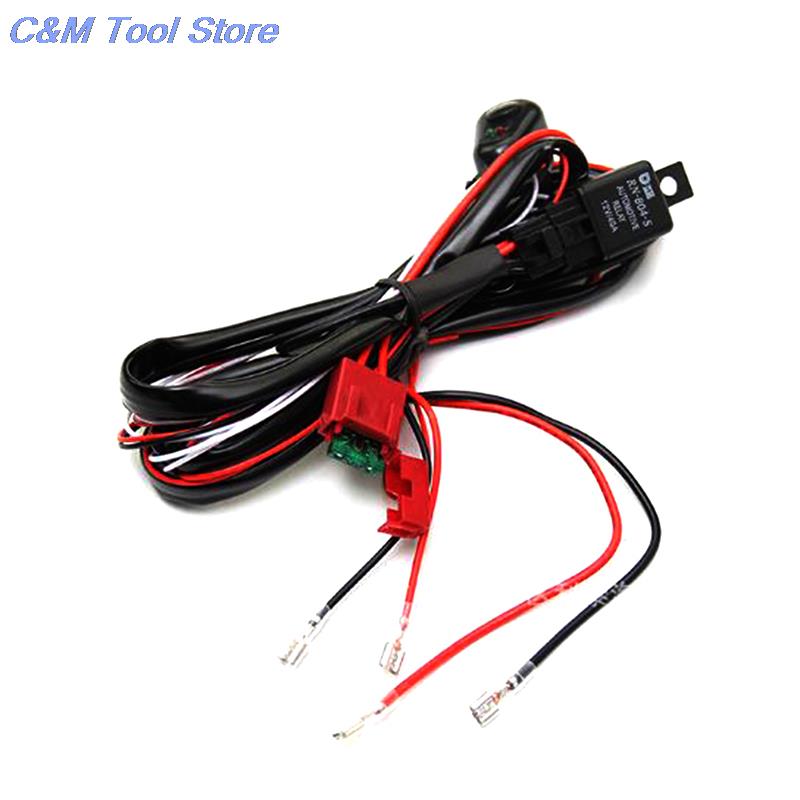 New 1pc LED Work Light Bar Wiring Harness Control Switch Kit Offroad 12V 40A CarLamp