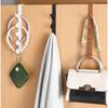 Behind The Door, There Is A Long Row of Hook Bags for Storing Clothes. This Is A Wall-mounted Storage Rack That Does Not Require Drilling Holes.
