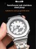 GA2100 Modified Farm Oak For Casio G-shock 5611 Metal Watch Band Ga-2100 GA-2110 Ga-b2100 Stainless Steel Strap Men Accessories