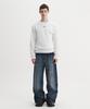 DNSR Metal Logo Knitted Long Sleeve White