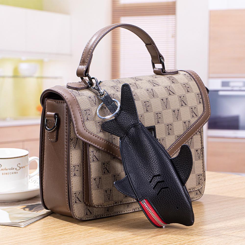 Creative Leather Shark Key Case & Pendant