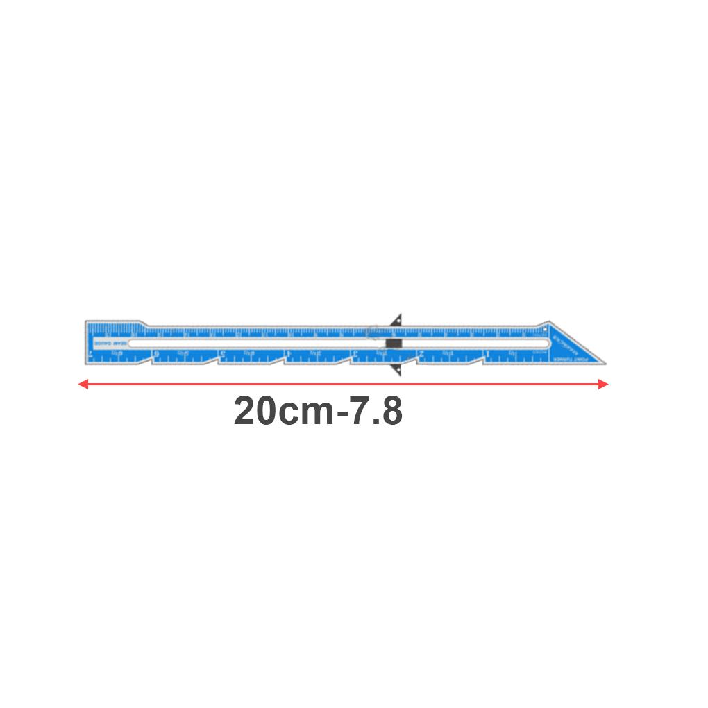 Sewing Ruler Professional Durable Convenient Cloth Measurement Tool Measuring Tools Ruling Tool with Clear Scales for DIY Using
