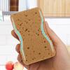 5/30PCS Sandy Fiber Seaweed Sponges Double-Sided Strong Water Absorption Cleaning Wipe Kitchen Dishwashing Pot Rust Stain Brush