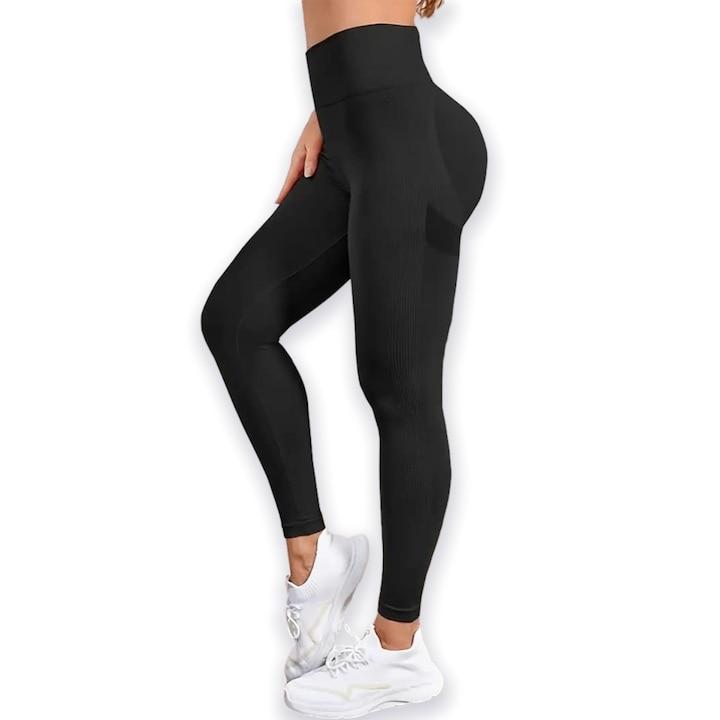 Colanti Fitness High Waist Push Up Yoga Leggings, Elastic Color M, Aerobic Jogging Sports Pants
