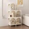 Nordic Metal Coffee Table Modern Side Tables with Storage Space Creative Landing Rack Bookshelf Bedroom Side Table Living Room