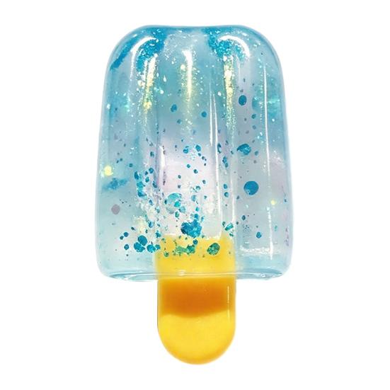 xiaobudian Glitter Ice Stick Squeeze Toy, Stress Relief Simulation Cream Sensory Slow Rising Lolly Fidget Toy for Kids Adults