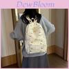 Japanese Ins Floral Dachshund Backpack With Cushion Straps For School And Travel