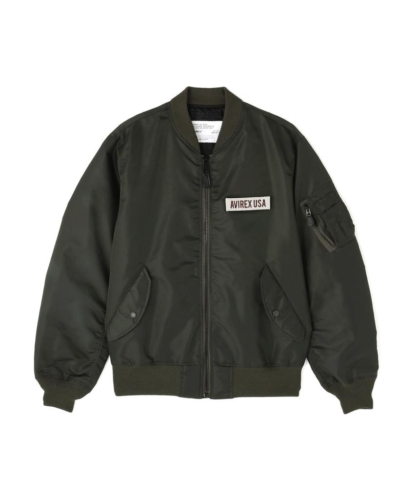 AVIREX TAPING LIGHT MA-1 Light Outer Spring Autumn Thin Flight Jacket Men's XL Size 410 Charcoal 783-5952049